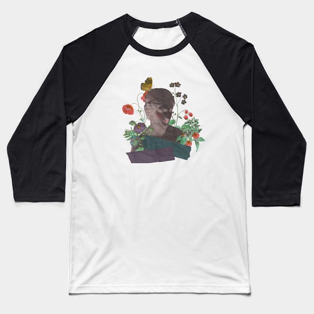 flower goddess collage Baseball T-Shirt by Crocodile Store